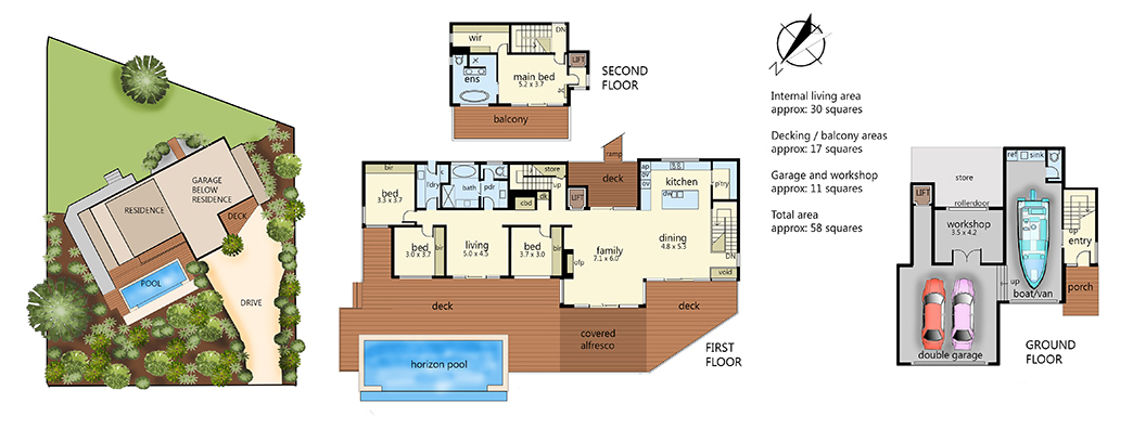 floor plans colour 1